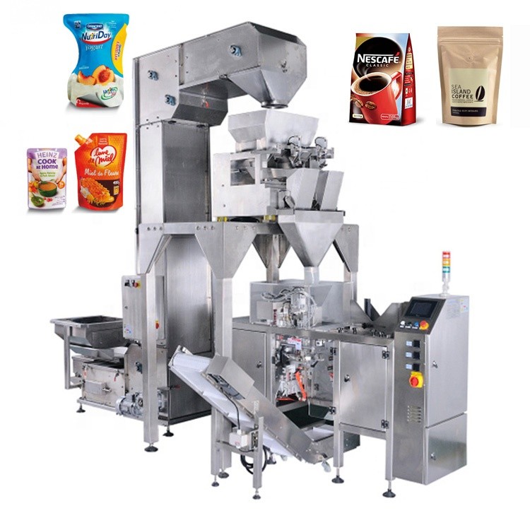 Machine d'emballage de café moulu de 1 kilo et en grains entiers avec sac à fermeture éclair