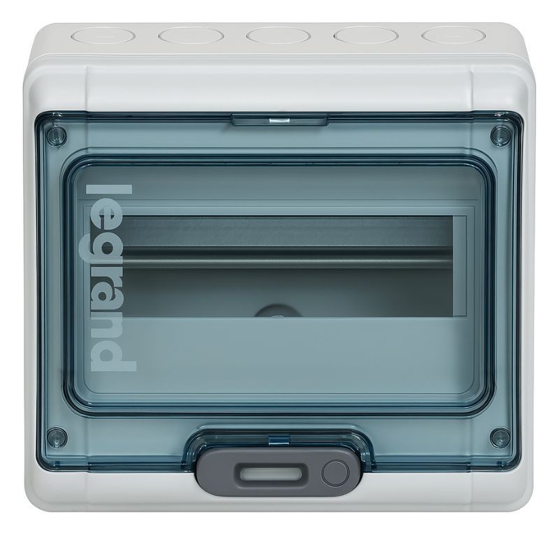 Coffret Plexo3 - 8 modules - étanche IP65 - Sans embouts à perforation Sans bornier de terre