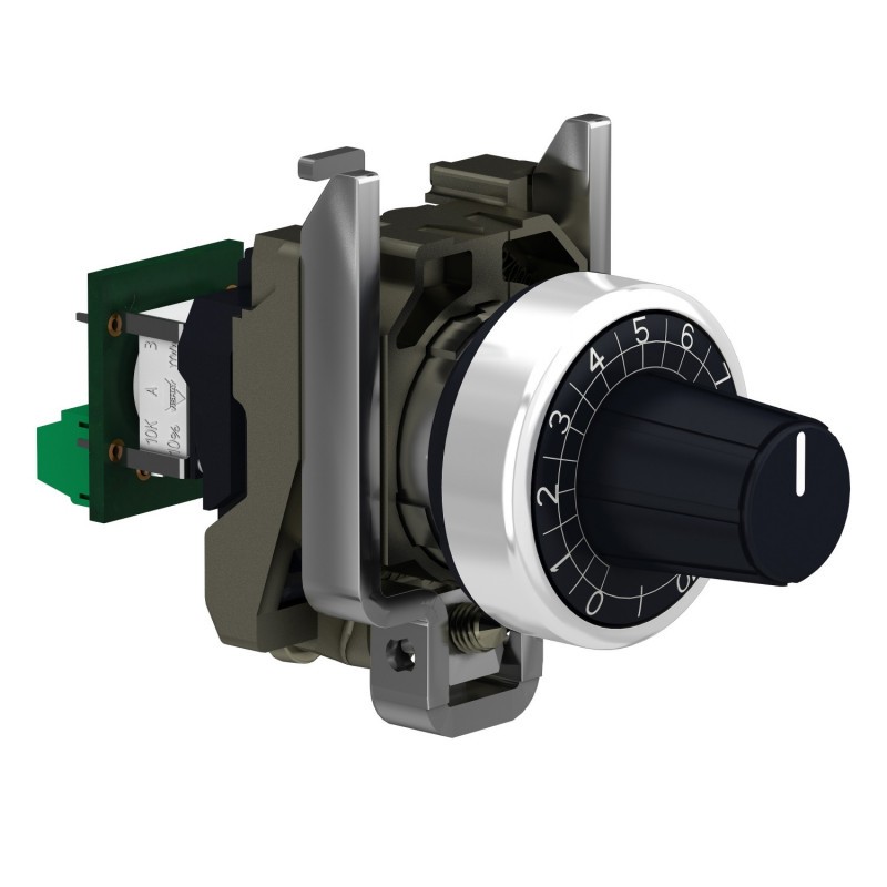 XB4BD912R4K7 Schneider - potentiomètre complet - Ø22 - résistance max 4,7k Ohm- Harmony XB4