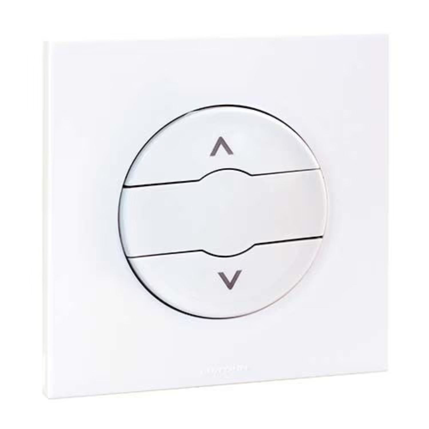 60224 EUR'OHM SQUARE Poussoir volet roulant 2 positions montée/descente blanc