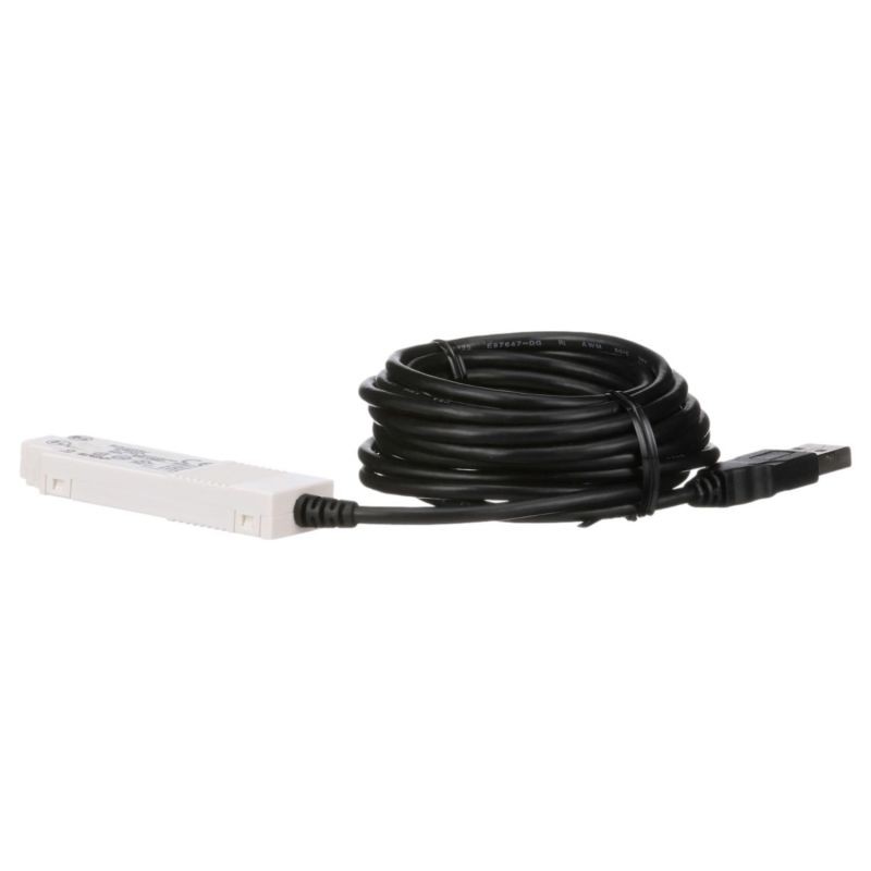 Cordon de raccordement USB PC - programmation d'automate Zelio - 3m