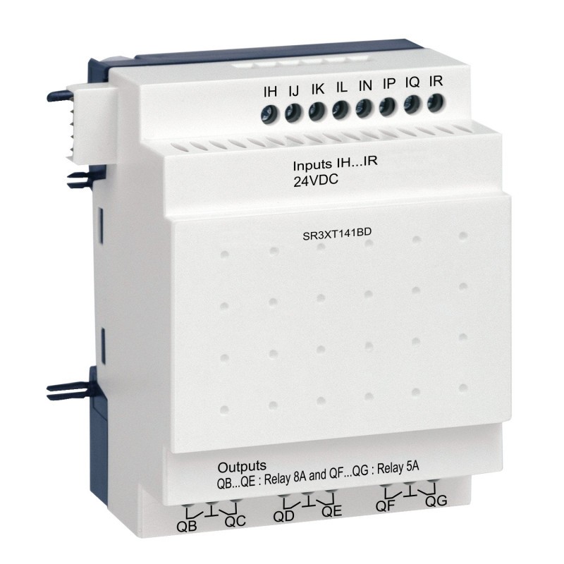 Automate Zelio Logic - module d'extension E/S TOR - 14 entrées/sorties - 24Vcc